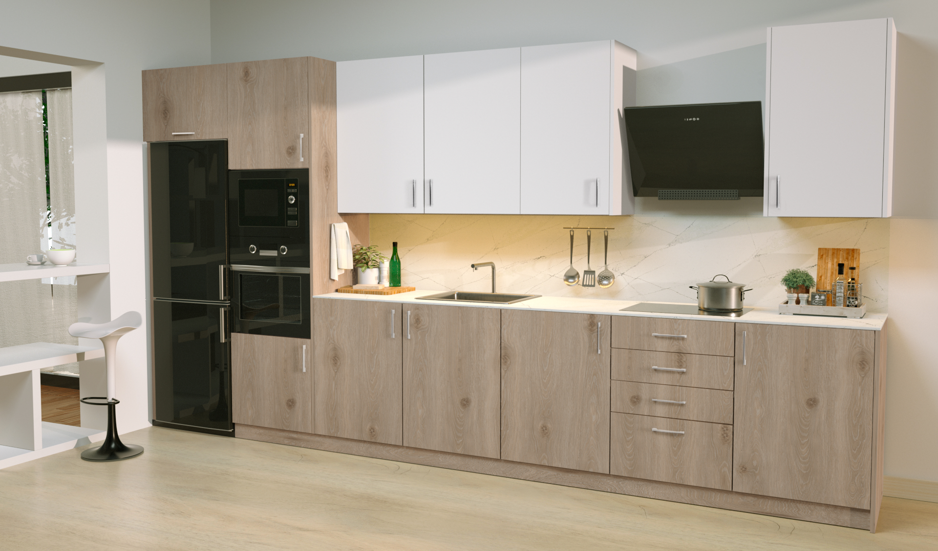 Puerta de Cocina Aruba Roble 4675 - Imagen 2