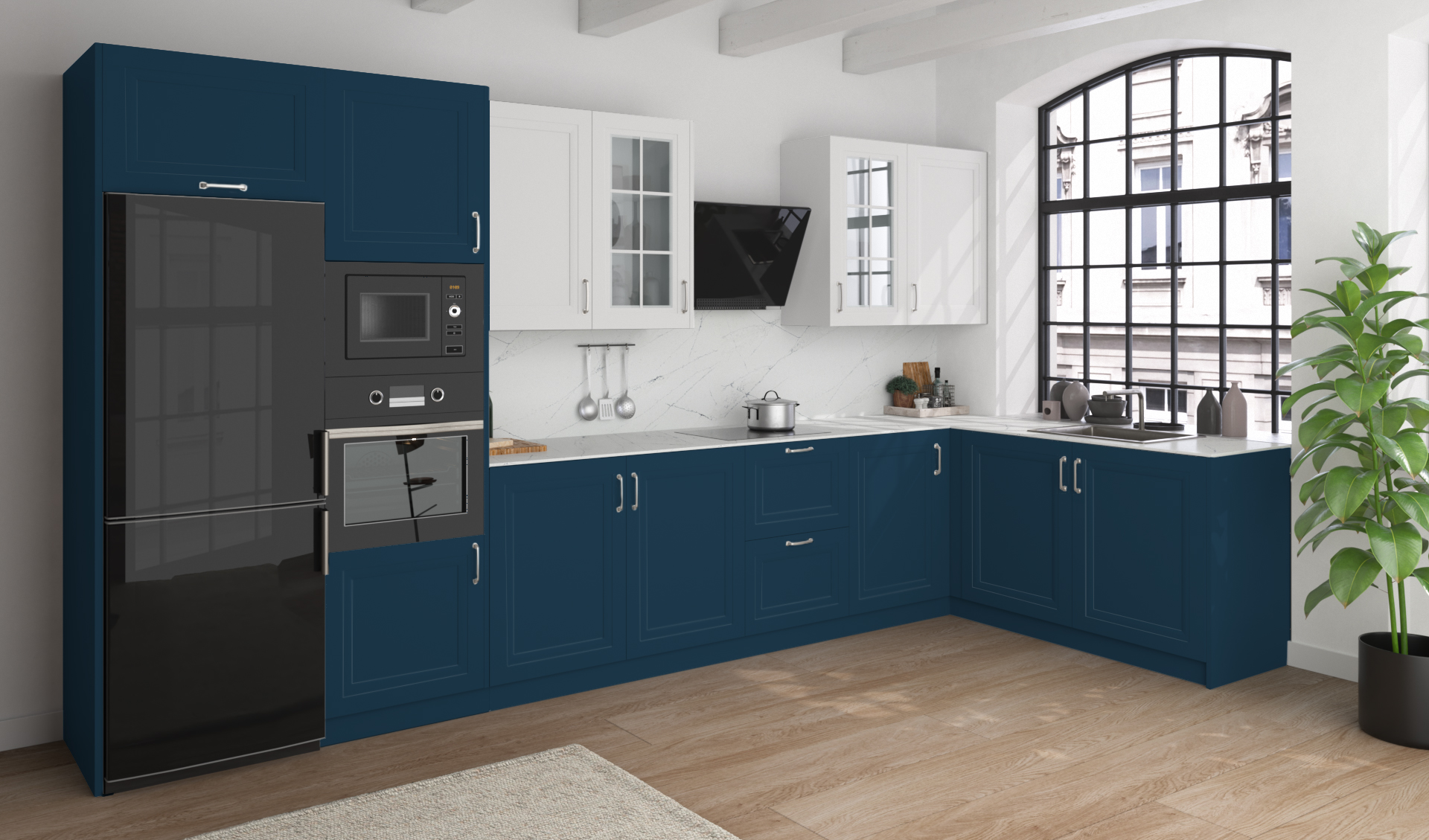 Puerta de Cocina Grecia Azul Lavanda Seda 315 - Image 2
