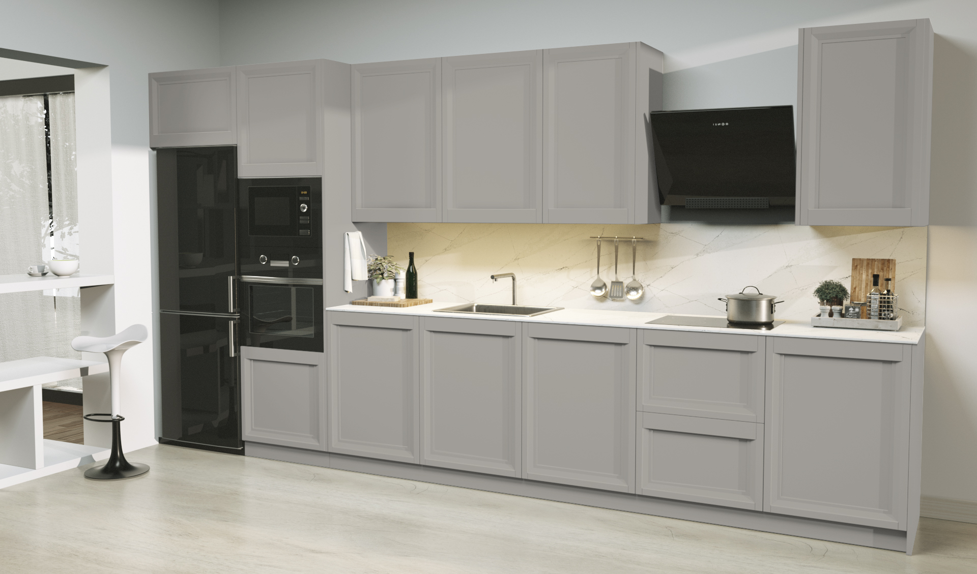 Puerta de Cocina Denver Taupe Seda 308 - Image 2