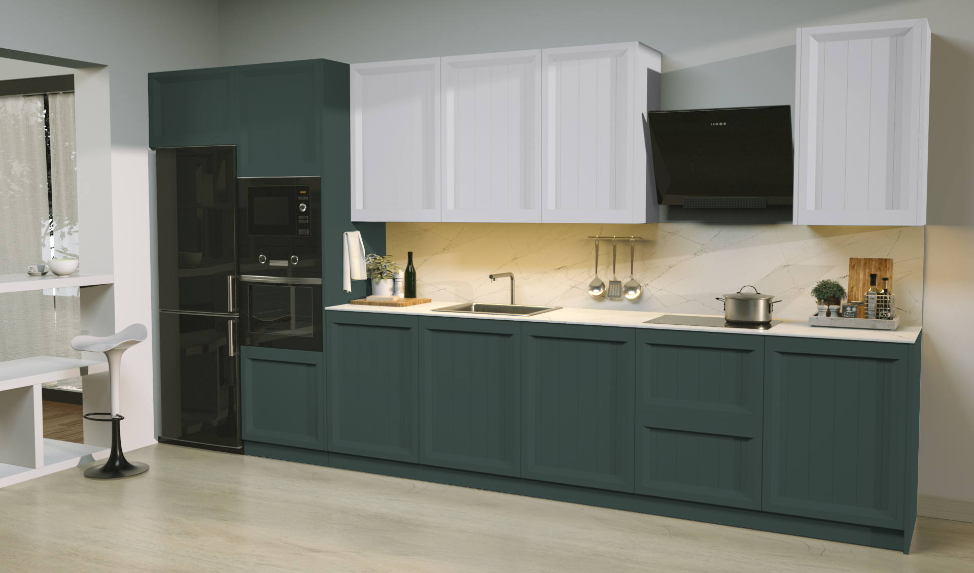 Puerta de Cocina Kansas Country Enebro 311 - Imagen 2