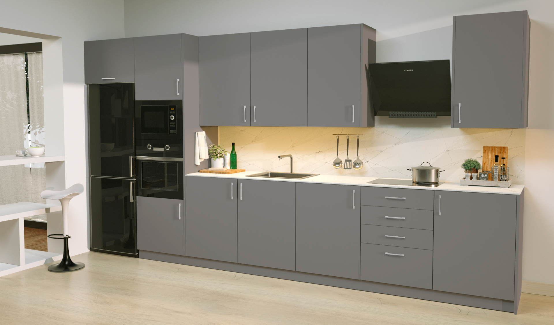 Puerta de Cocina Aruba Touch Koala Seda - Imagen 2