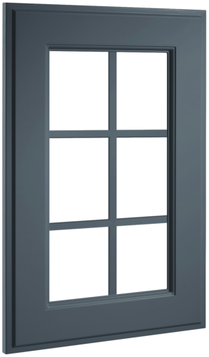 Puerta de cocina Vitrina Palillería Málaga Azul Lavanda Seda 315