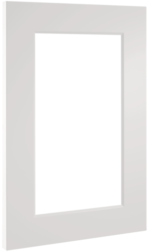 Puerta de cocina Vitrina Alzira Blanco Polar Seda 78