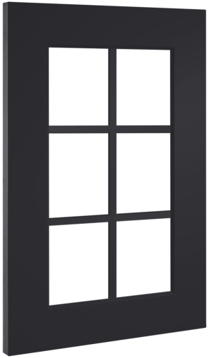 Puerta de cocina Vitrina Palillería Alzira Basalto Seda 306