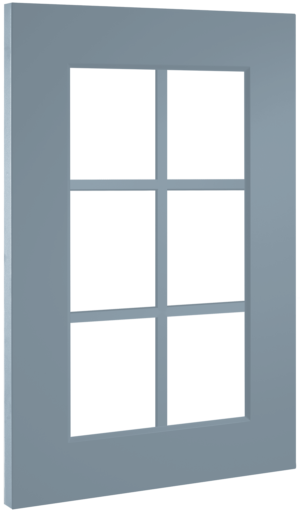 Puerta de cocina Vitrina Palillería Alzira Azul Claro Seda 79