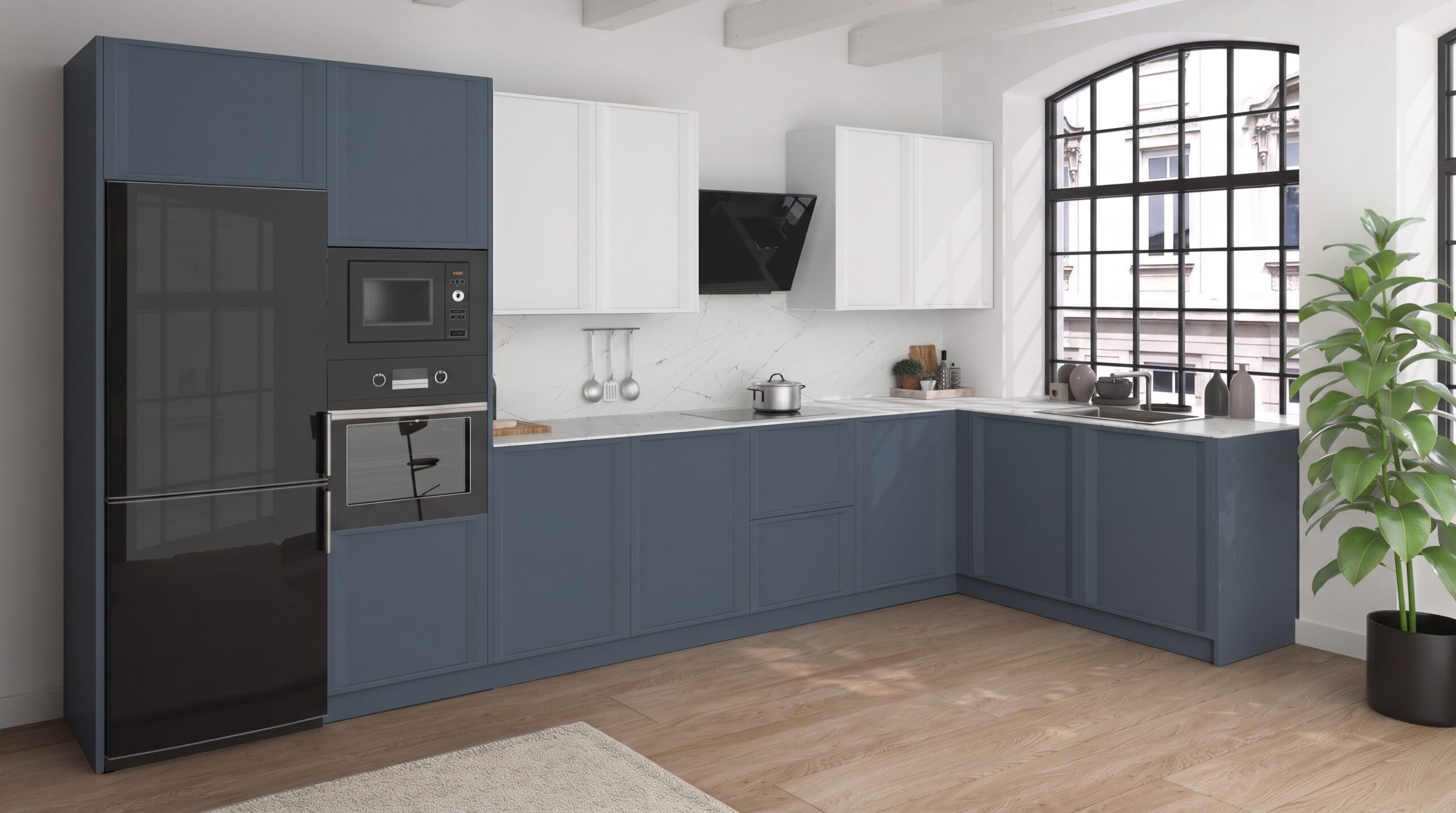 Puerta de cocina Rodas Azul Lavanda Seda 315 - Imagen 2