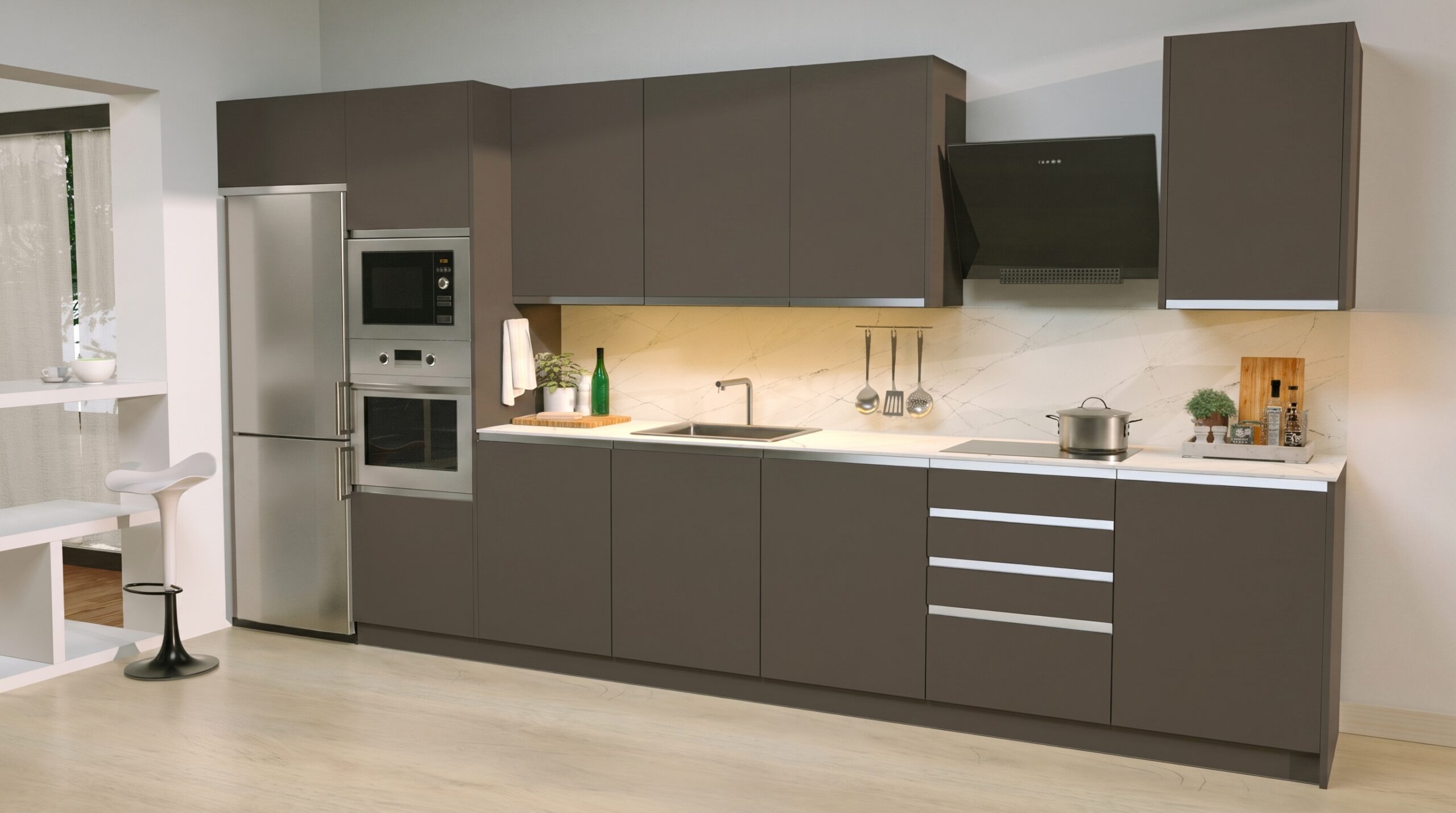 Puerta de cocina Berna Touch Capuchino Seda - Image 2