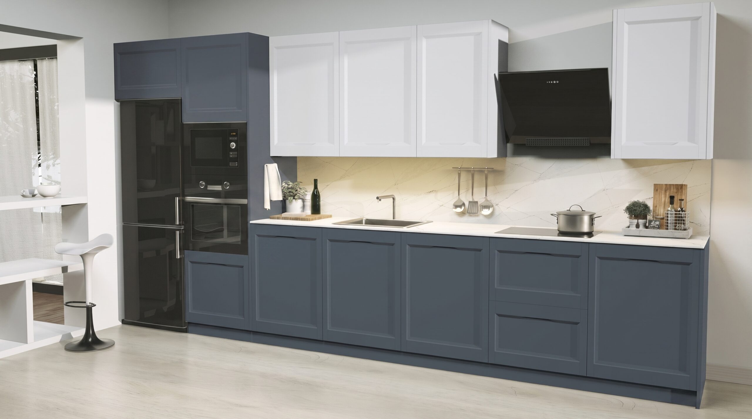 Puerta de cocina Orlando Azul Lavanda Seda 315 - Imagen 2