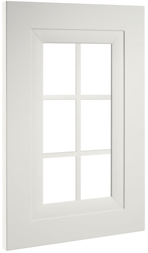 Puerta de cocina Vitrina Palillería Grecia Marfil Seda 302