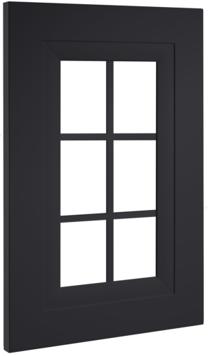 Puerta de cocina Vitrina Palillería Grecia Basalto Seda 306