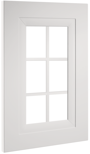 Puerta de cocina Vitrina Palillería Grecia Blanco Polar Seda 78