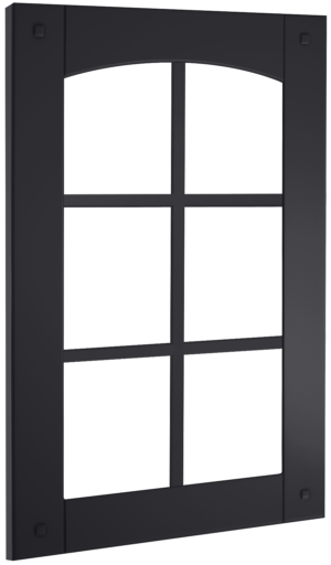 Puerta de cocina Vitrina Palillería Greco T Basalto Seda 306