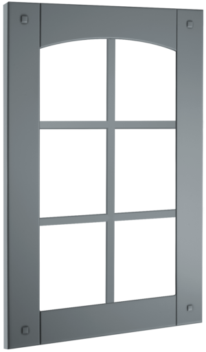 Puerta de cocina Vitrina Palillería Greco T Gris Arteo Seda 314
