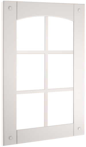Puerta de cocina Vitrina Palillería Greco T Blanco Roto Seda 51