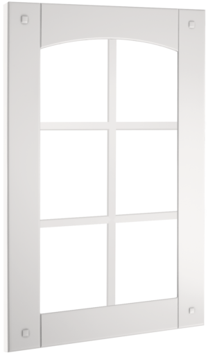 Puerta de cocina Vitrina Palillería Greco T Blanco Polar Seda 78