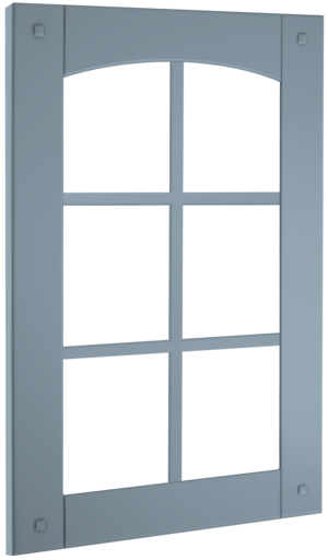 Puerta de cocina Vitrina Palillería Greco T Azul Claro Seda 79