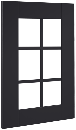 Puerta de cocina Vitrina Palillería Maella Basalto Seda 306