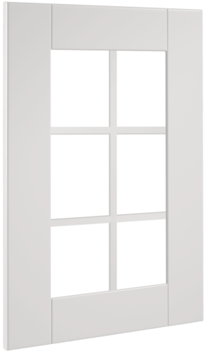 Puerta de cocina Vitrina Palillería Maella Blanco Polar Seda 78