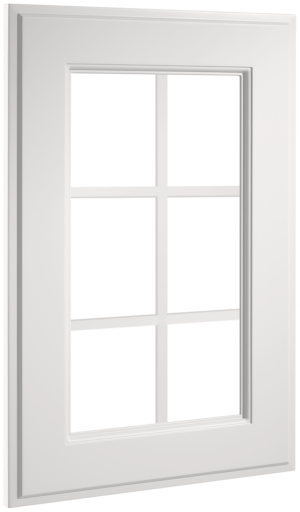 Puerta de cocina Vitrina Palillería Málaga Blanco Polar Seda 78
