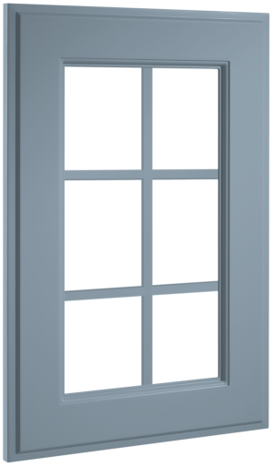 Puerta de cocina Vitrina Palillería Málaga Azul Claro Seda 79