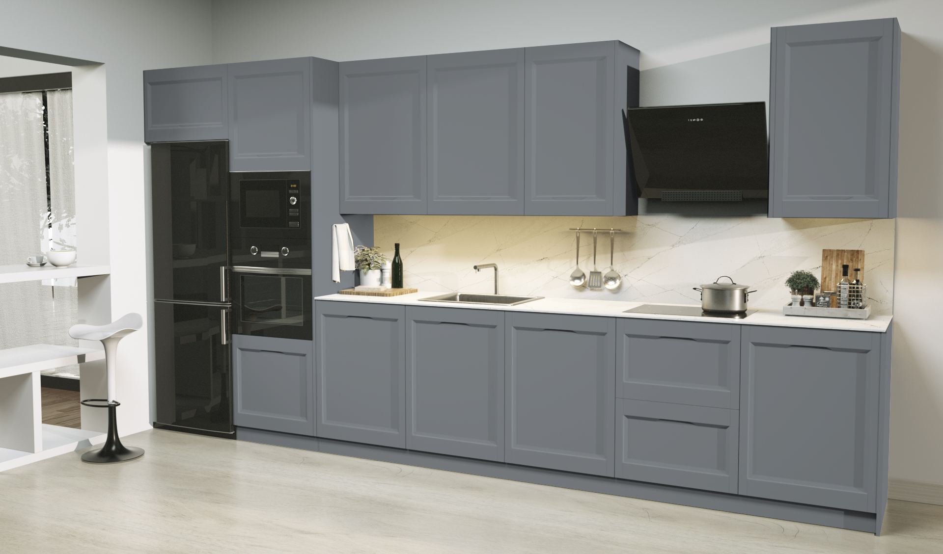 Puerta de cocina Orlando Gris Arteo Seda 314 - Image 2