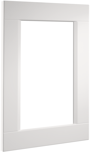 Puerta de cocina Vitrina Vilanova Blanco Polar Seda 78