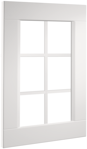 Puerta de cocina Vitrina Palillería Vilanova Blanco Polar Seda 78