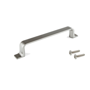 Tirador para Mueble Kobe - L132mm - Intereje 96mm - Zamak Niquel Satinado
