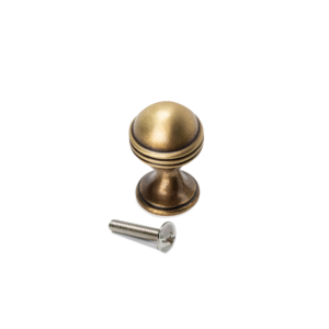 Pomo para Mueble Budapest - Diámetro 22mm - Zamak Oro Viejo
